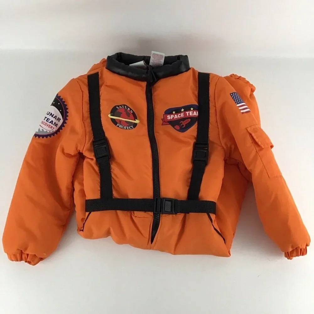 Saturn Project Costume Space NASA Astronaut Outfit Halloween Cosplay Pretend 5-6